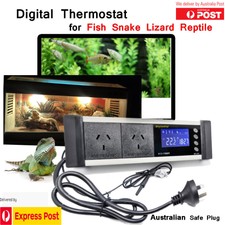 LED Reptile Snake Timer Aquarium Digital Temp Controller Heat Cooling Thermostat