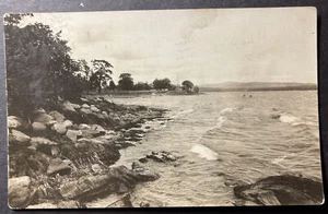 Beach and Shoreline Swanton Vermont RPPC 1942 - Imagen 1 de 2