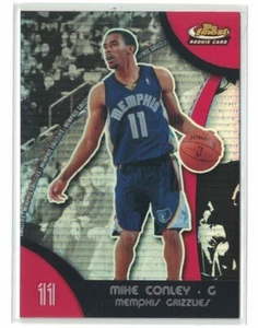 Topps Finest Mike Conley 2007-08 refractor radiocontrol # 61 gema rara - Imagen 1 de 1
