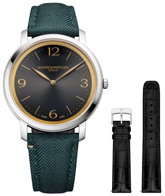 Reloj Hombre Baume & Mercier Classima Tela Verde/Cuero Negro M0A10704 Foto 1 de 3