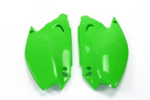 UFO Green Side panels / Number Plate Fits Kawasaki KX125 03-05, KX250 03-07 - Picture 1 of 1