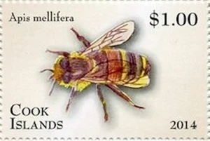 Cook Islands #Mi1908 MNH 2014 Western Honey Bee [1503c YT1560] - Picture 1 of 1