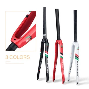300mm Full Carbon Fork JIMAITEAM Rigid Fork Road Bicycle Bike Front Fork - Picture 1 of 4