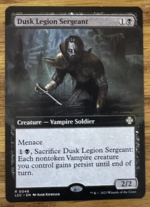 MTG Lost Caverns Of Ixalan Commander, Dusk Legion Sergeant - Extended Art - Picture 1 of 1