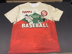 Topps Baseball Nostalgia Shirt - Mens 3XL RARE T SHIRT 100% Polyester - Picture 1 of 12