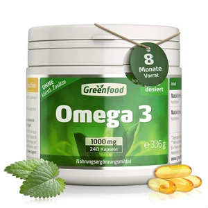 Omega 3 Fischöl, 1000 Mg, Extra Hochdosiert, 240 Softgels - Reich an EPA/DHA - Bild 1 von 10