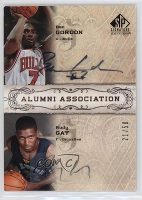 2006-07 SP Signature Edition /50 Ben Gordon Rudy Gay #AA-GG Rookie Auto RC - Image 1 of 2