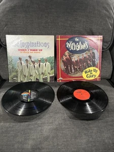 The Inspirations 2 VINYL LP LOT When I Wake Up To Sleep No More In Glory Gospel - Picture 1 of 9