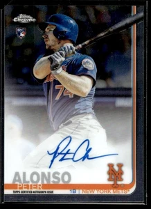 2019 TOPPS CHROME ROOKIE PETER ALONSO AUTO RC SP ROOKIE CARD - Foto 1 di 2
