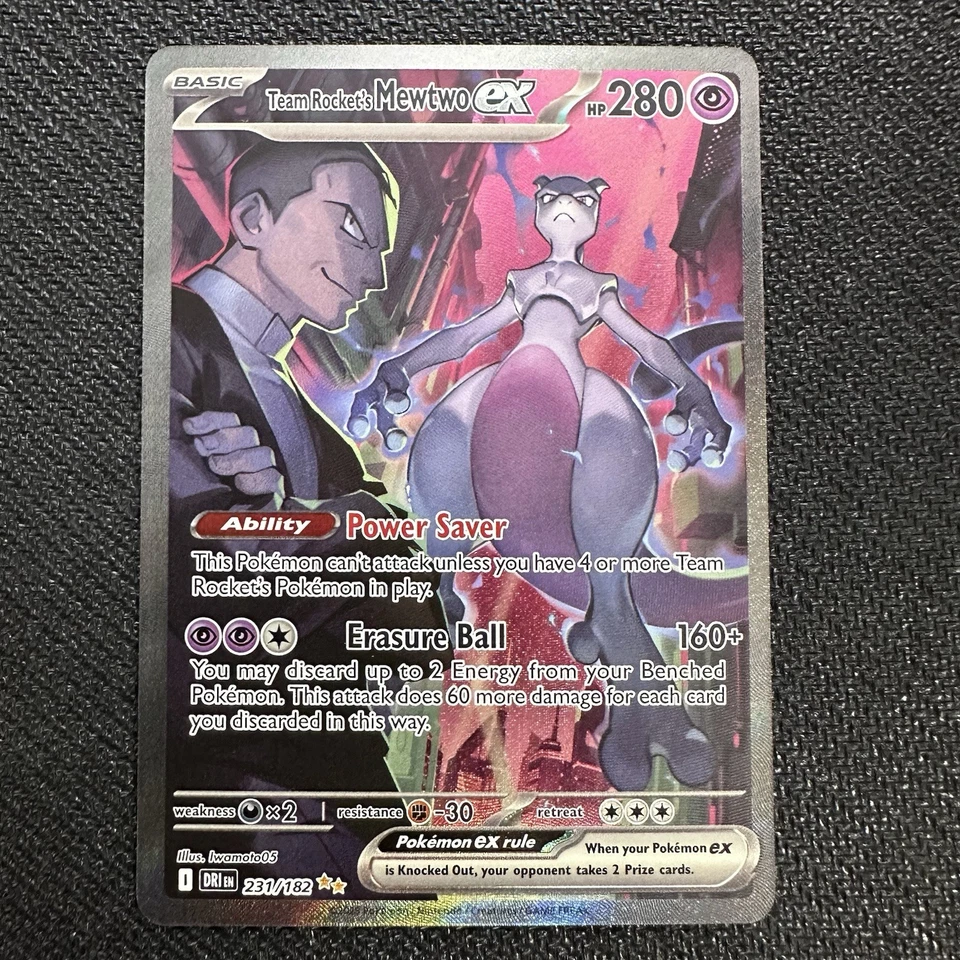 Team Rocket's Mewtwo ex SIR 231/182 Sv10 Destined Rivals NM - Image 1 of 4