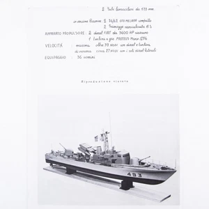Amati Freccia Motor Gun Boat Pläne B1062 - Maßstab 1:50 - 92cm Modell Baupläne - Bild 1 von 5