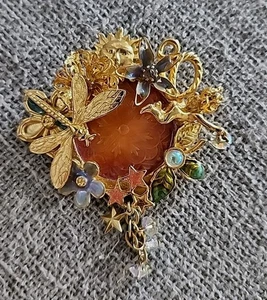 Broche de piscina KIRKS FOLLY FAIRY WISHING Firmado - Imagen 1 de 8