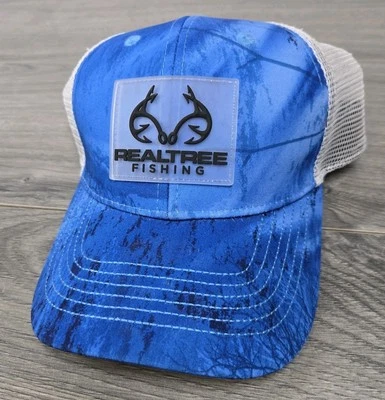 Sombrero de pesca Realtree para hombre azul correa ajustable gorra exterior Foto 1 de 4