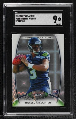 Topps Platinum Rookie X-Fractor Russell Wilson #138 SGC 9 2012 como nuevo novato radiocontrol Foto 1 de 2