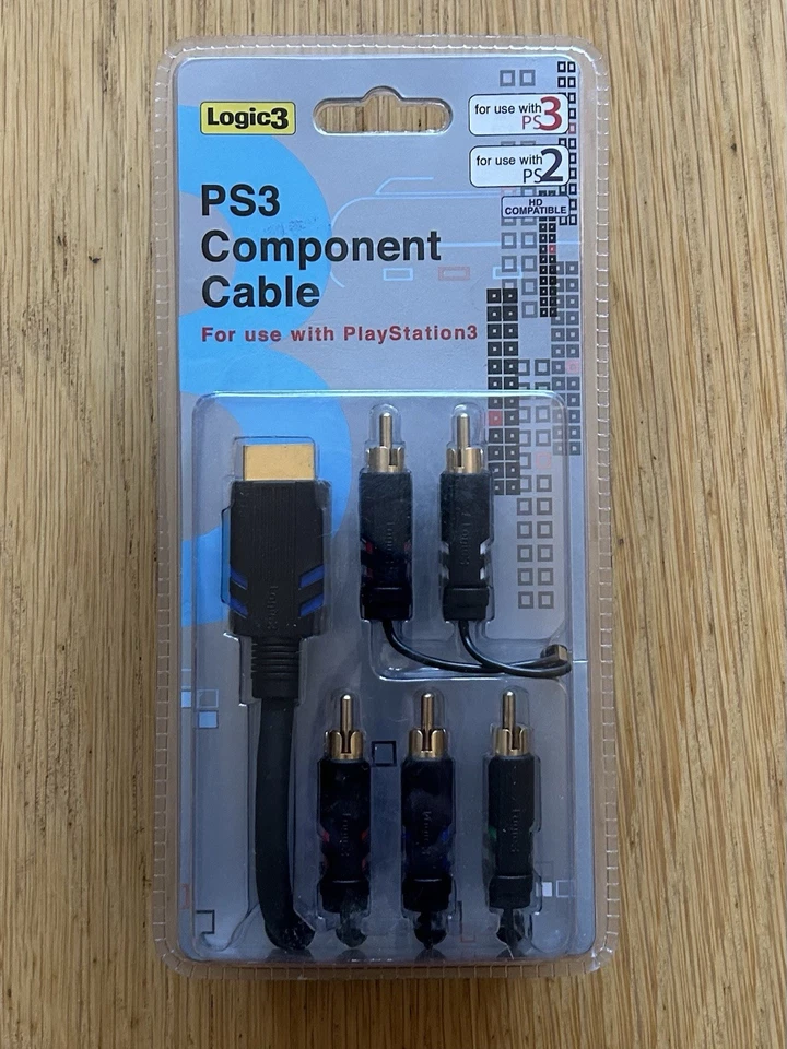 Logic 3 PS2/PS3 Component Cable HD Compatible 2 Metre Length. Brand New Sealed - Image 1 of 1