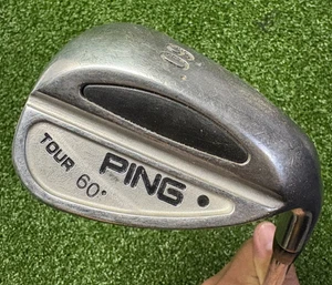 Ping Tour Black Nickel Wedge Lob LW 60° Steel Right Black Dot Ping Grip - Picture 1 of 8