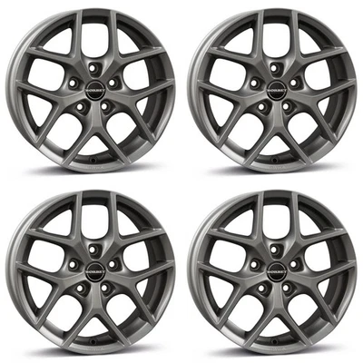 4 Jantes Borbet Y 6.5x16 ET38 5x100 TITAM pour VW Beetle Bora Cross Golf Polo T- - Photo 1/4