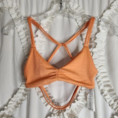 Patagonia Reversible Sea Glass Bikini Top  Orange Strappy Sz XS - Image 1 of 4
