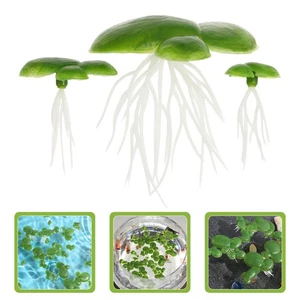 3 Packs Künstliche Wasserlinsenpflanze Baby Schwimmendes Aquariumdekor - Bild 1 von 12