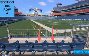 DEPOSIT on FRONT ROW Los Angeles Chargers at Tennessee Titans tickets 104 row 1 - Picture 1 of 2