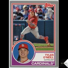 2018 Mini 1983 Topps Design Platinum 1/1 Tyler O'Neill RC #83-15 Rookie Card