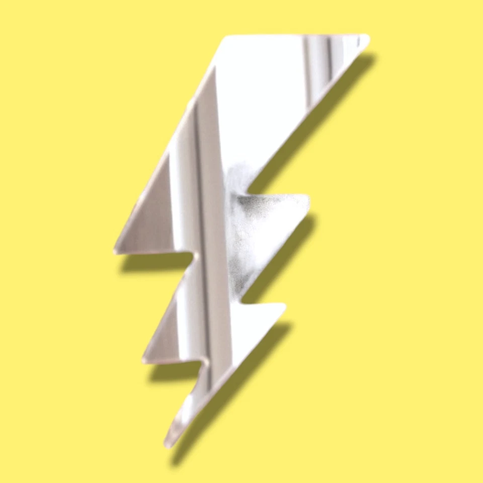 Акриловые зеркала в форме молнии - различные размеры - Изображение 1 из 1