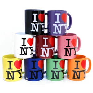 I Love NY Tassen 11 Unzen Keramik Herz NYC, weiß, schwarz, lila, blau, grün, rot... - Bild 1 von 18