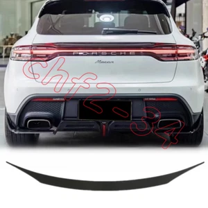 Alerón trasero de fibra de carbono real para Porsche Macan 2022-2024 alerón labio de ala - Imagen 1 de 12