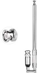 BNC Male Telescopic Ham Radio Antenna For Radio Scanner Cobra Midland Portable - Picture 1 of 12