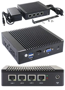 MPC-4LAN-N3700 MiniPC (Intel Pentium N3700, 4x Intel I225-V 2.5GbE LAN) (LÜF - Bild 1 von 1
