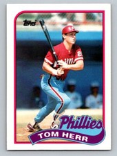 1989 Topps Traded     #49T Tom Herr  Philadelphia Phillies  Baseball Card