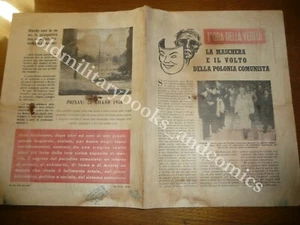 LA MASCHERA E IL VOLTO DELLA POLONIA COMUNISTA brossura DC CONTRO PCI 1956 - Picture 1 of 2