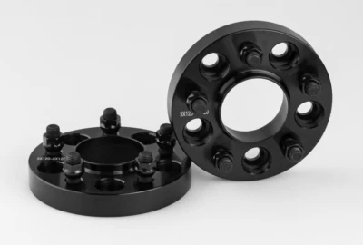 Range Rover Sport Wheel Spacers  L320 L494 Hub Centric  25 mm Black 72.6 Forged - Image 1 of 2