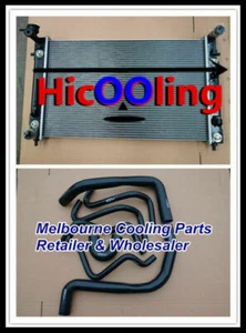 Radiator Commodore VT VX WH V6 Twin OilCooler for Holden Auto MT + Black Hose - Picture 1 of 5
