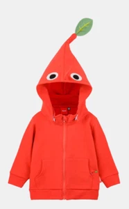 PIKMIN Hoodie Nintendo RED Size 100 Hood Detachable Halloween - Picture 1 of 8