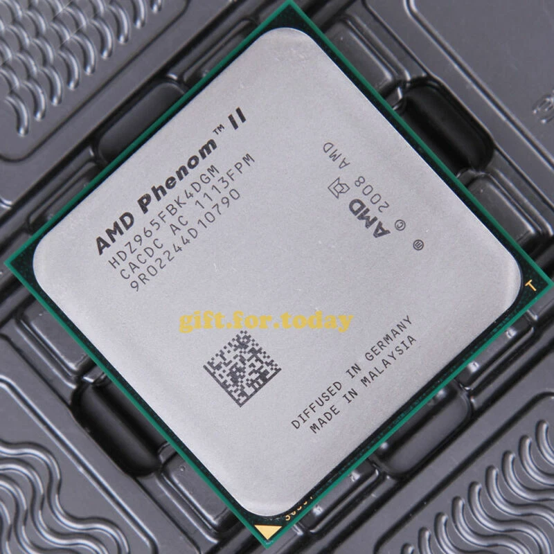 AMD Phenom II X4 965 3.4 GHz Quad-Core Processor Socket AM3 AM2+ CPU 125W - Image 1 of 1