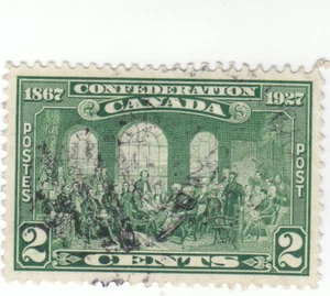 Canada - Scott # 142 - 2 cent Green - Used - Picture 1 of 2