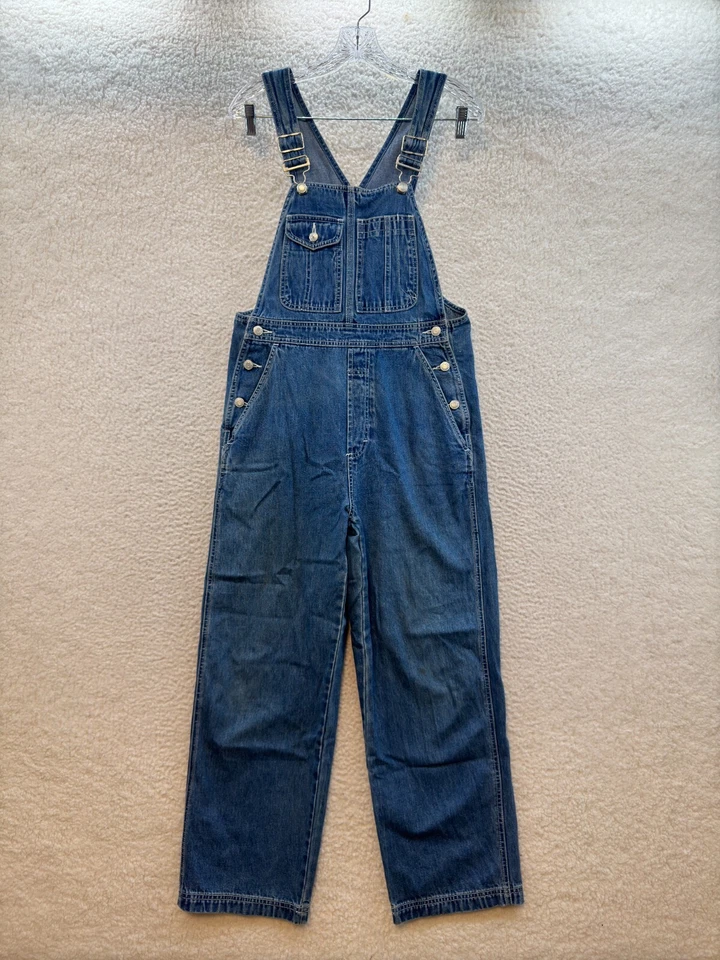 90s Vintage Gap Overalls Bib XS Womens Denim Baggy Carpenter Painter Utility - Image 1 of 4