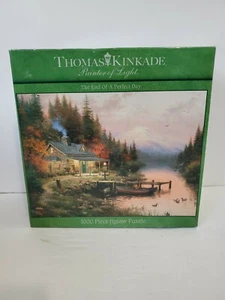 THE END OF A PERFECT DAY 1000+ Pc. Puzzle THOMAS KINKADE©2006 Series 11 #3310-62 - Picture 1 of 2