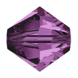 20 un. cuentas de cristal Swarovski 5301 4 mm XILION bi cono 204 (amatista) S414-204 - Imagen 1 de 1