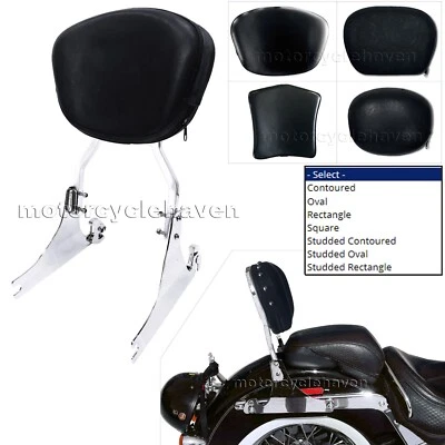 Passenger Backrest Sissy Bar for 1984-up Harley Davidson Softail (Stock Tire) - Image 1 of 4