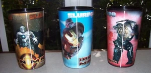 Lotto di 3 COPPE SLURPEE IRON MAN 2008 DA COLLEZIONE - Foto 1 di 3
