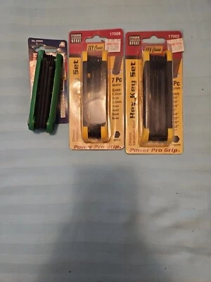 24pc Folding Allen Wrench Set – Pack of 3 Metric and SAE Hex Keys, Torx Wrench - Image 1 of 4