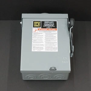 SQUARE D DU221RB General Duty Safety Switch 30A 240V, NEMA 3R - Picture 1 of 9