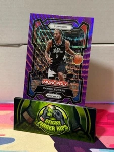 2023-24 Prizm Monopoly #37 Kawhi Leonard Purple Wave - MINT CONDITION - HOT - Picture 1 of 2