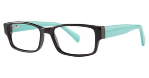 OCCHIALI DA VISTA MODERNI OPTICAL CHILL UNISEX PLASTICA 51-17-140 BLK/TUR CON CUSTODIA MORBIDA - Foto 1 di 1