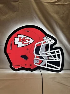Kansas City Chiefs NFL Football Helmet Edgelite LED Decor - Picture 1 of 8