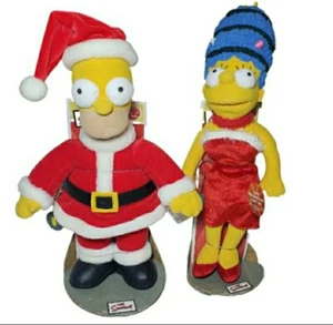 The Simpsons Santa Homer & Holiday Marge 16" Plush Christmas Holiday x Applause - Picture 1 of 3