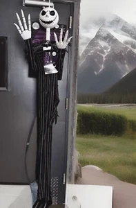 Disney Nightmare Before Christmas Jack Skellington 6' Decorazione da Appendere Luci Suono - Foto 1 di 6