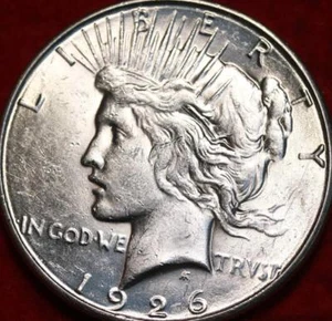 1926-S Silver Peace Dollar ($1) - San Francisco Minted - 90% Silver - Picture 1 of 2